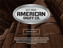 Tablet Screenshot of americansnuff.com